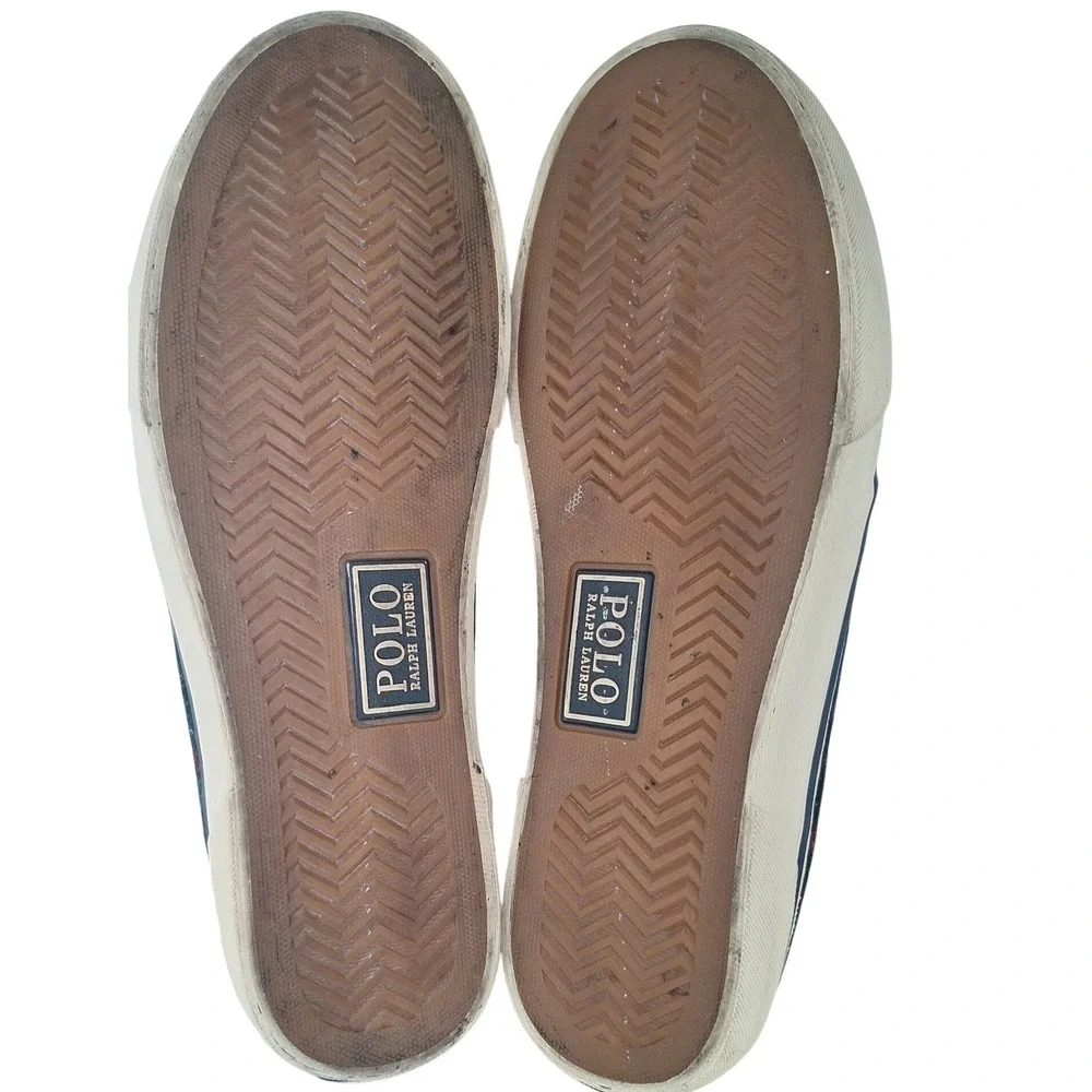 POLO Ralph Lauren Shoes Mens SIZE‎ 12 Faxon X Wool Plaid Suede Leather